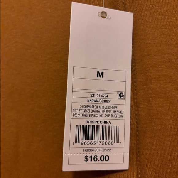 Wild fable brown long sleeve cropped top new with tags multiple sizes available - Picture 5 of 6